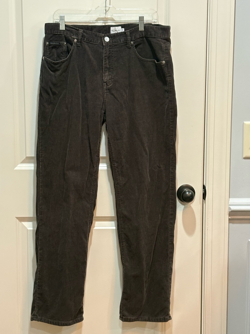 Vintage Y2K Calvin Klein Corduroy Women’s Jeans in Chocolate Brown